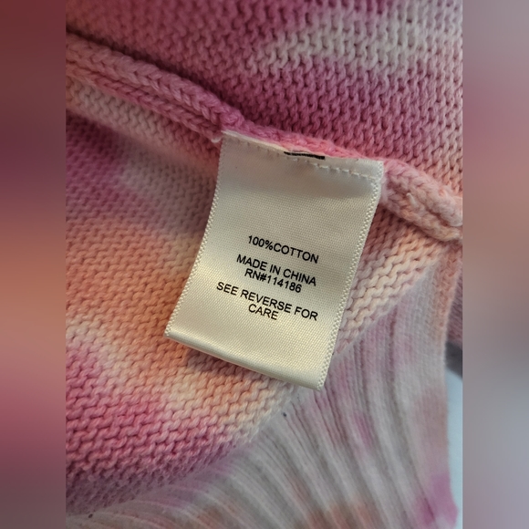 Juicy Couture Small Pink Tiedye Button Cardigan - Picture 7 of 10